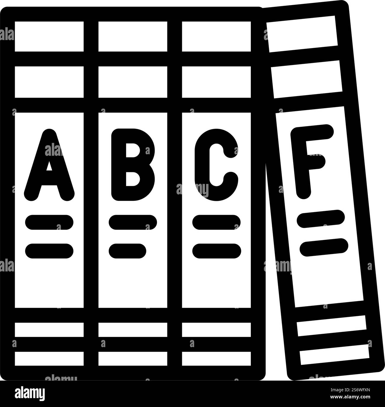 encyclopedia book line icon vector. encyclopedia book sign. isolated ...