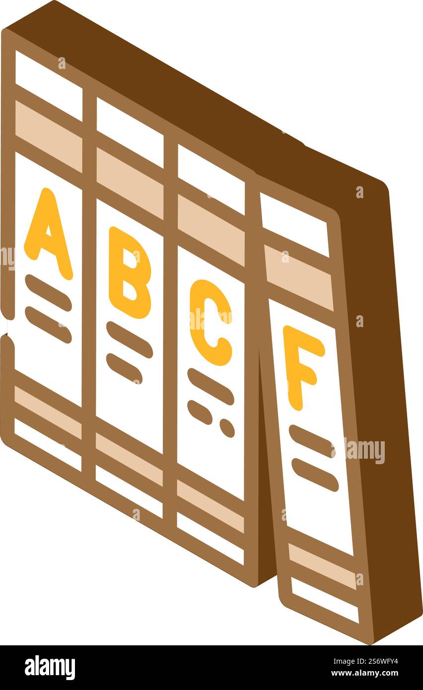 encyclopedia book isometric icon vector. encyclopedia book sign ...