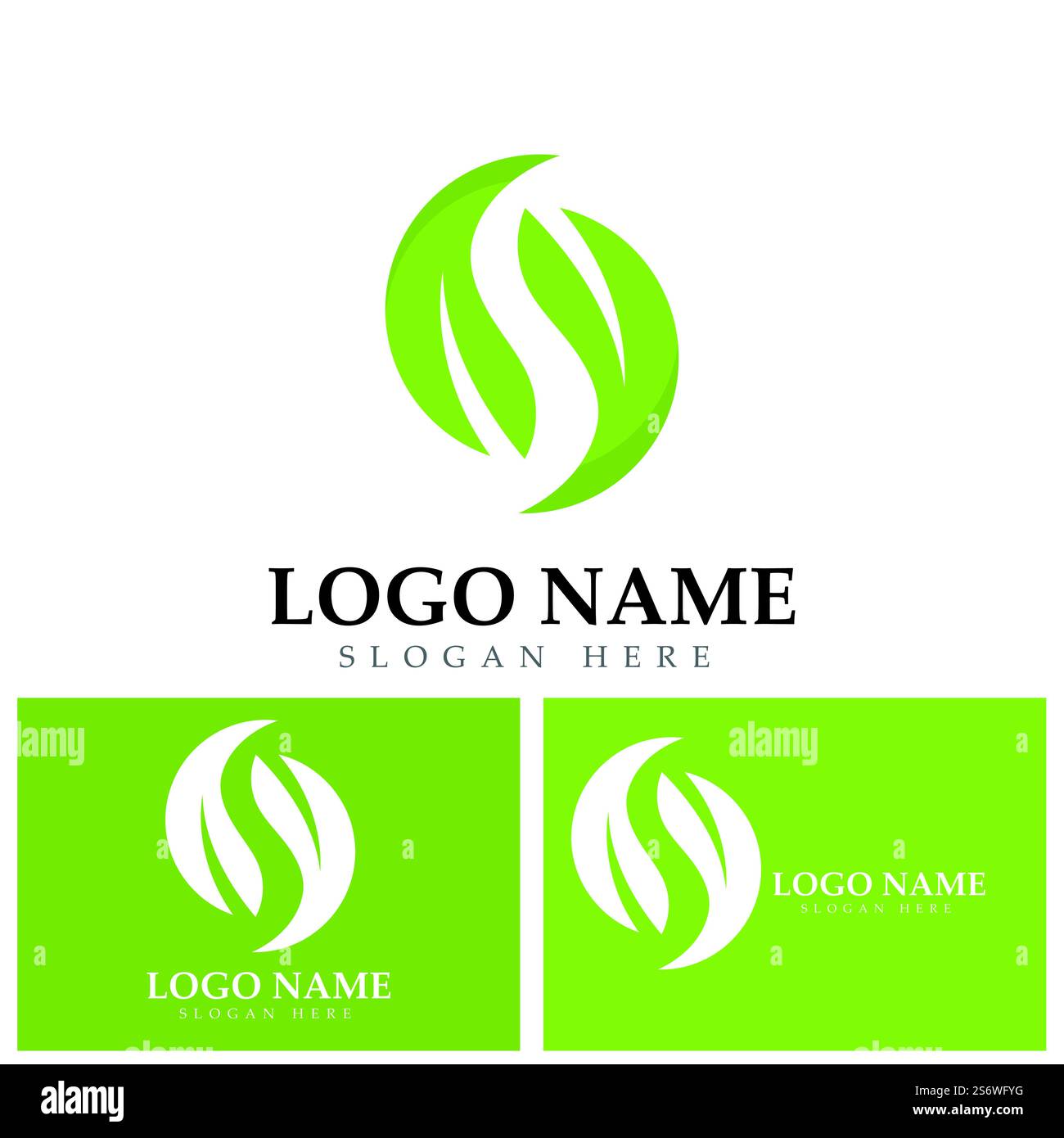 green leaf ecology nature element vector logo Stock Vector Image & Art ...