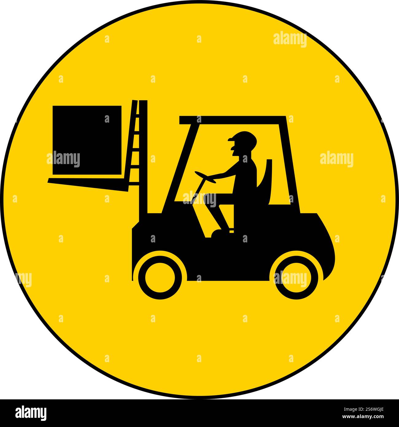 Forklift Floor Sign On White Background Stock Vector Image & Art - Alamy