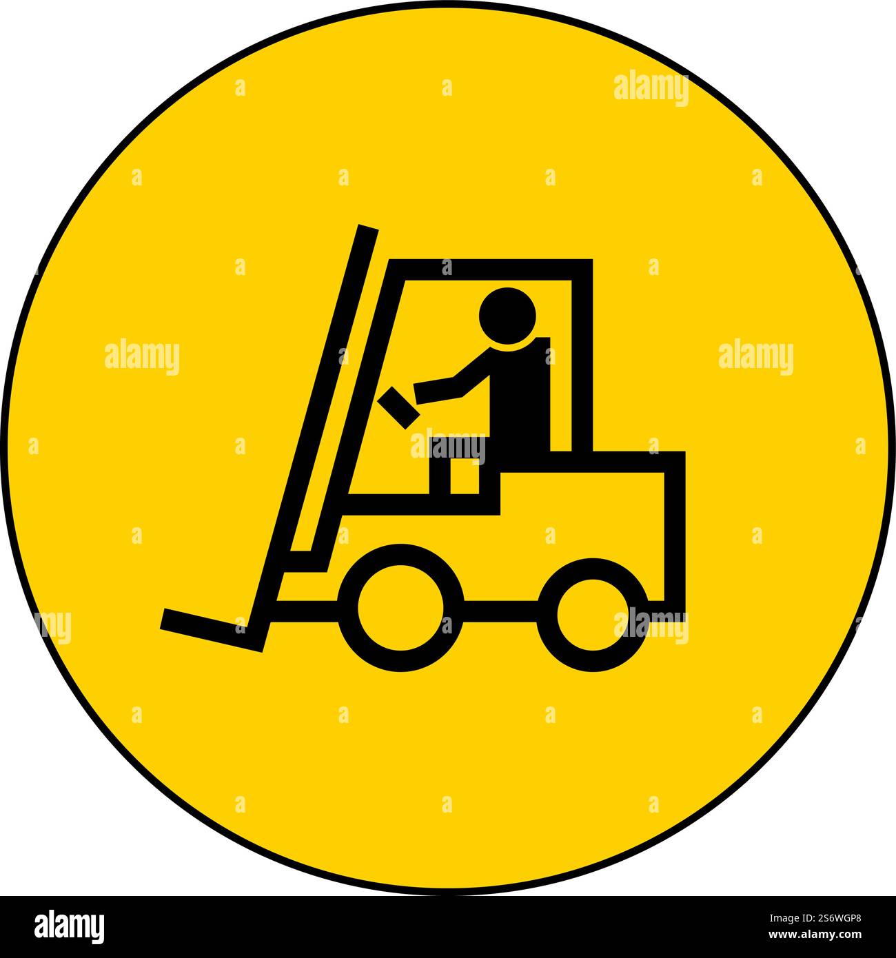 Forklift Floor Sign On White Background Stock Vector Image & Art - Alamy