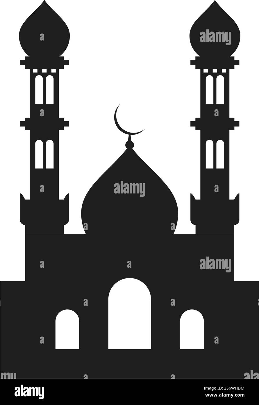 Islamic wallpaper, Mosque icon vector template Stock Vector Image & Art ...