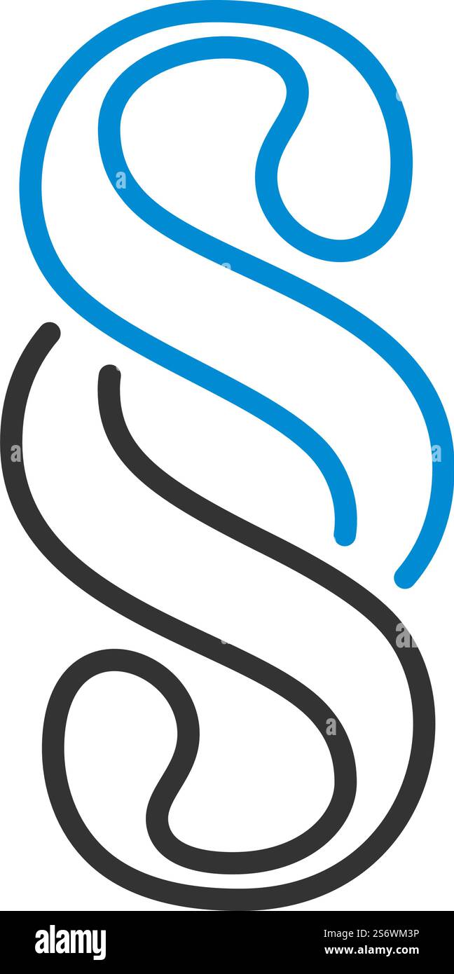 Paragraph Symbol Icon. Editable Bold Outline With Color Fill Design ...