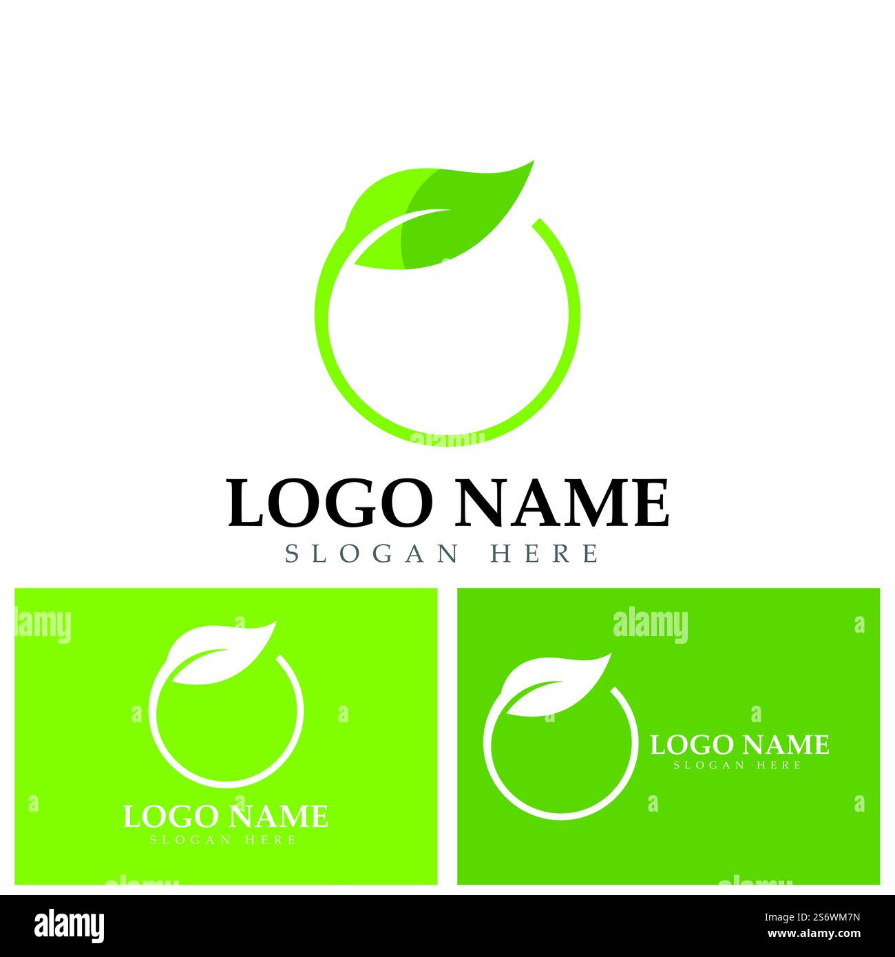 green leaf ecology nature element vector logo Stock Vector Image & Art ...