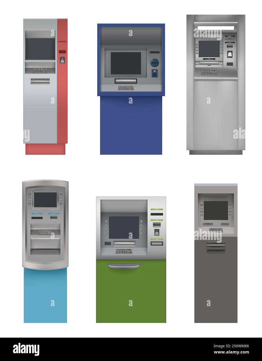 Bank of machines Cut Out Stock Images & Pictures - Alamy
