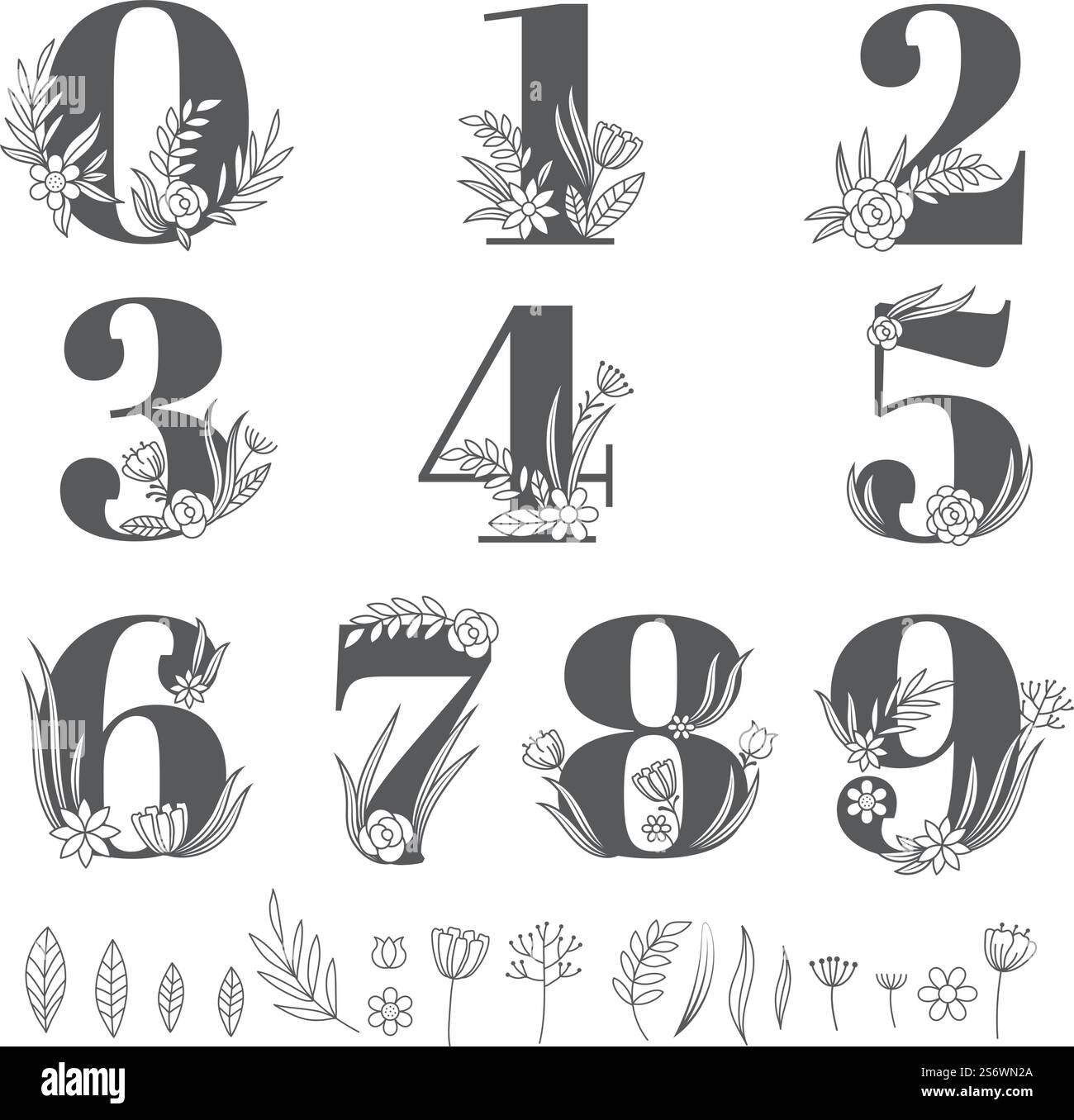 Fleurs et Alphabets Fleuris Veronique Maillard Hardback Book