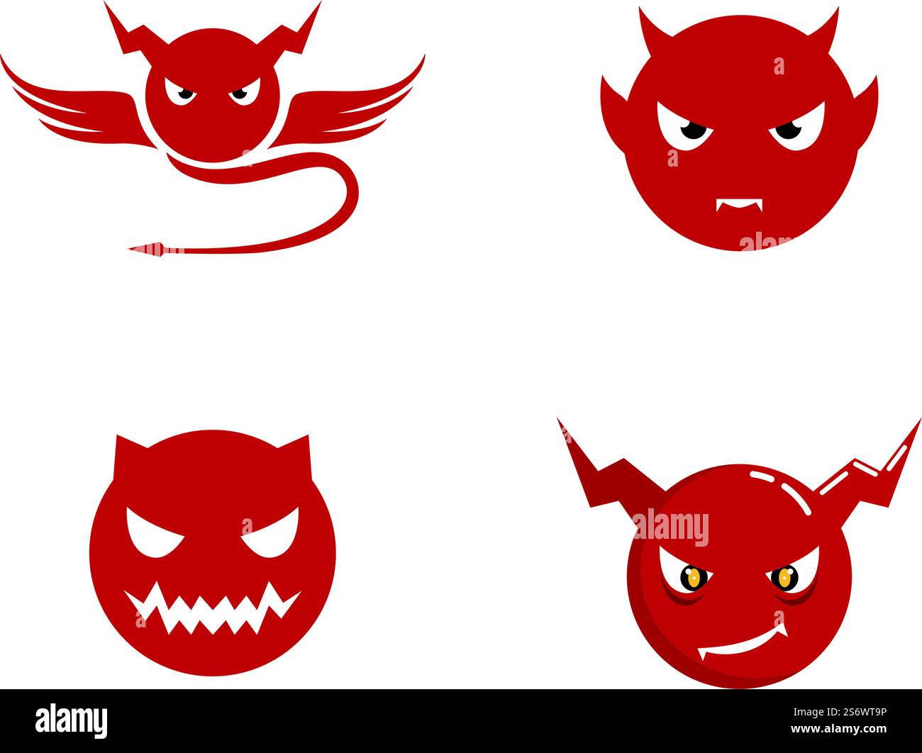 Devil logo ilustration vector template Stock Vector
