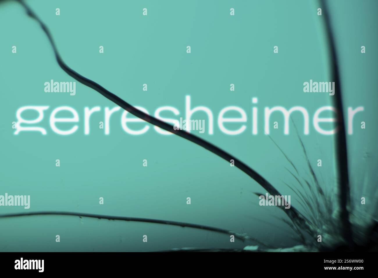 gerresheimer logo is visible on the broken glass. Gerresheimer AG is a