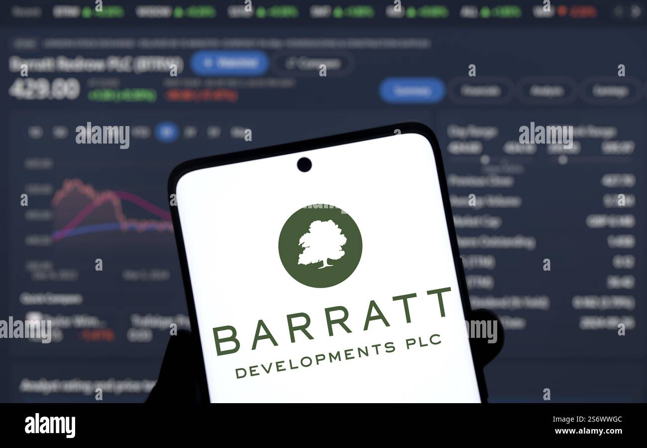Barratt Developments Plc Logo 189 Barratt Developments Plc Stock