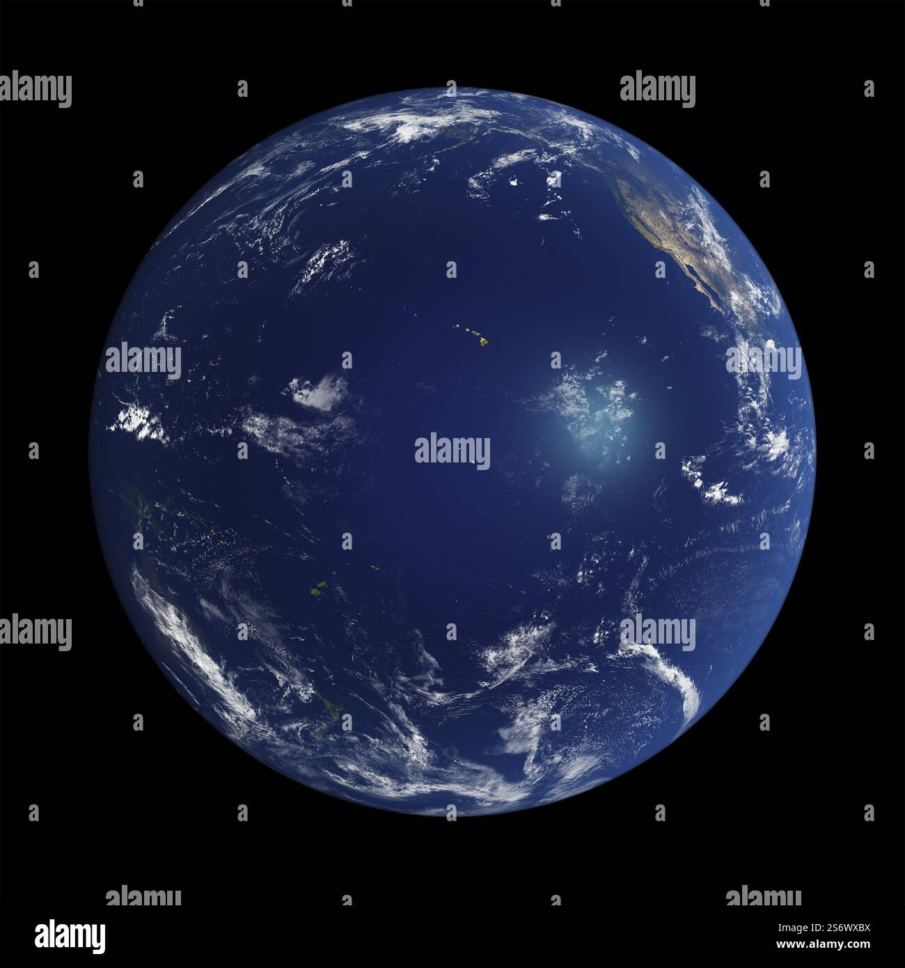 The planet Earth done with NASA textures 3d illustration Stock Photo ...