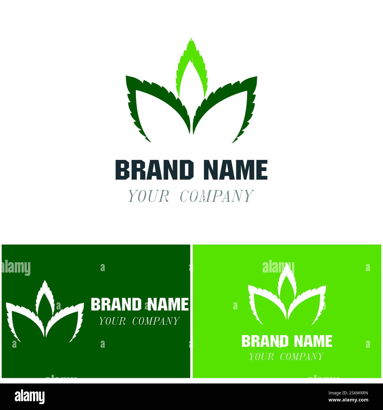 Logos of green Tree leaf ecology nature element vector Stock Vector ...
