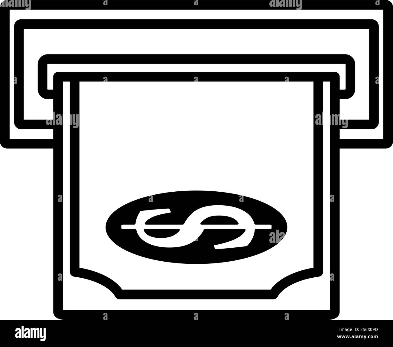 Blank1000x1000rgb. Bold outline design with editable stroke width. Vector Illustration. Stock Vector
