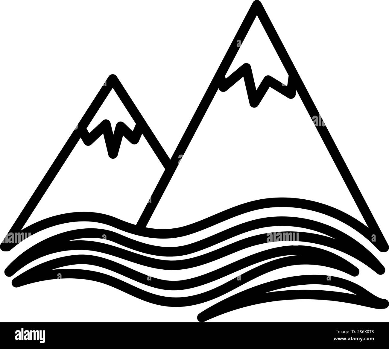 Blank1000x1000rgb. Bold outline design with editable stroke width. Vector Illustration. Stock Vector