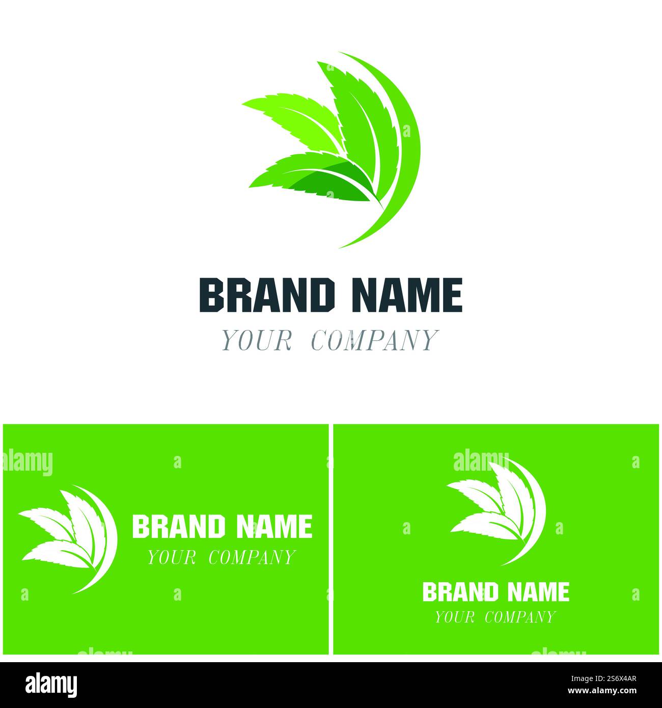 Logos of green Tree leaf ecology nature element vector Stock Vector ...