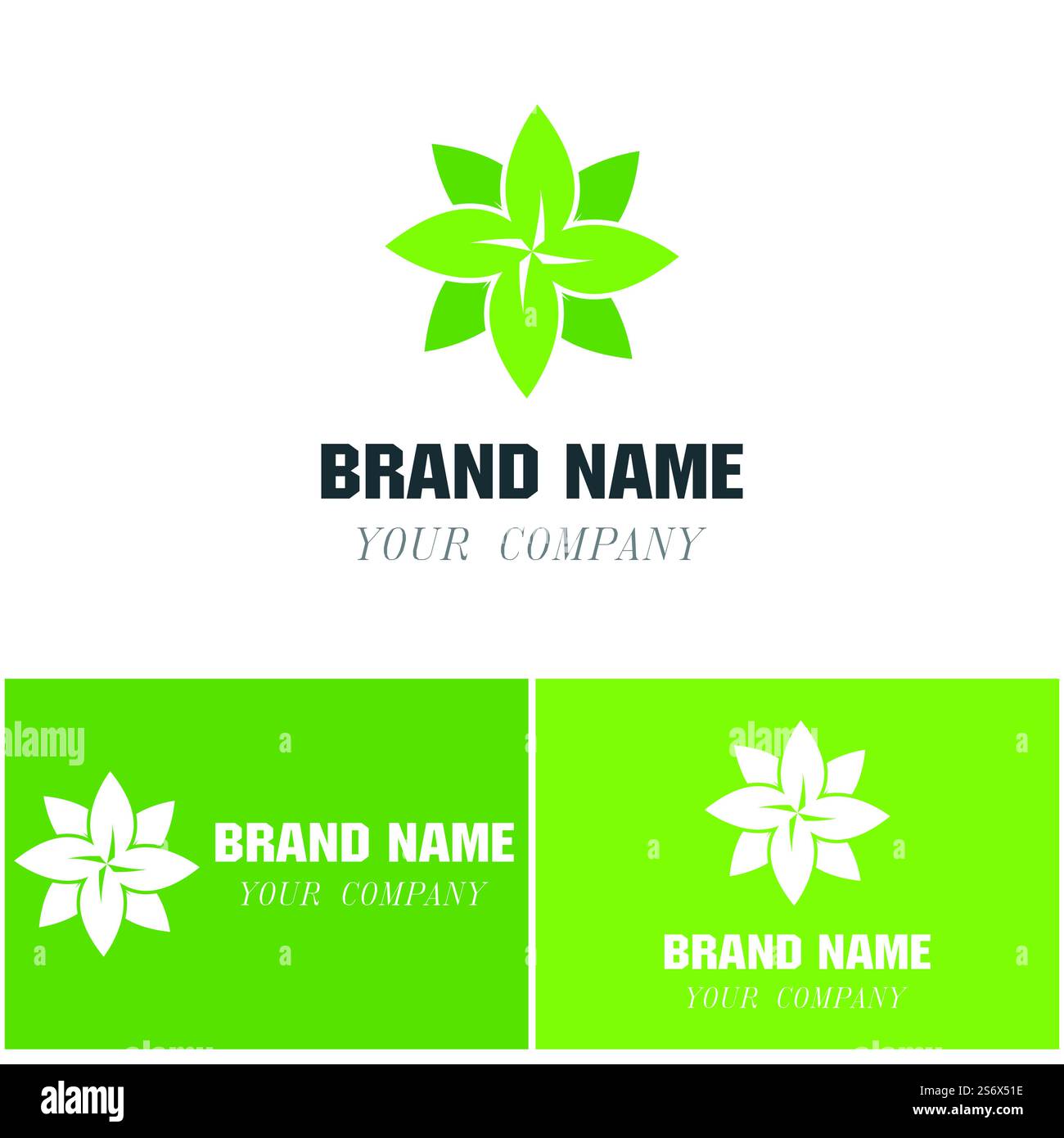 Logos of green Tree leaf ecology nature element vector Stock Vector ...