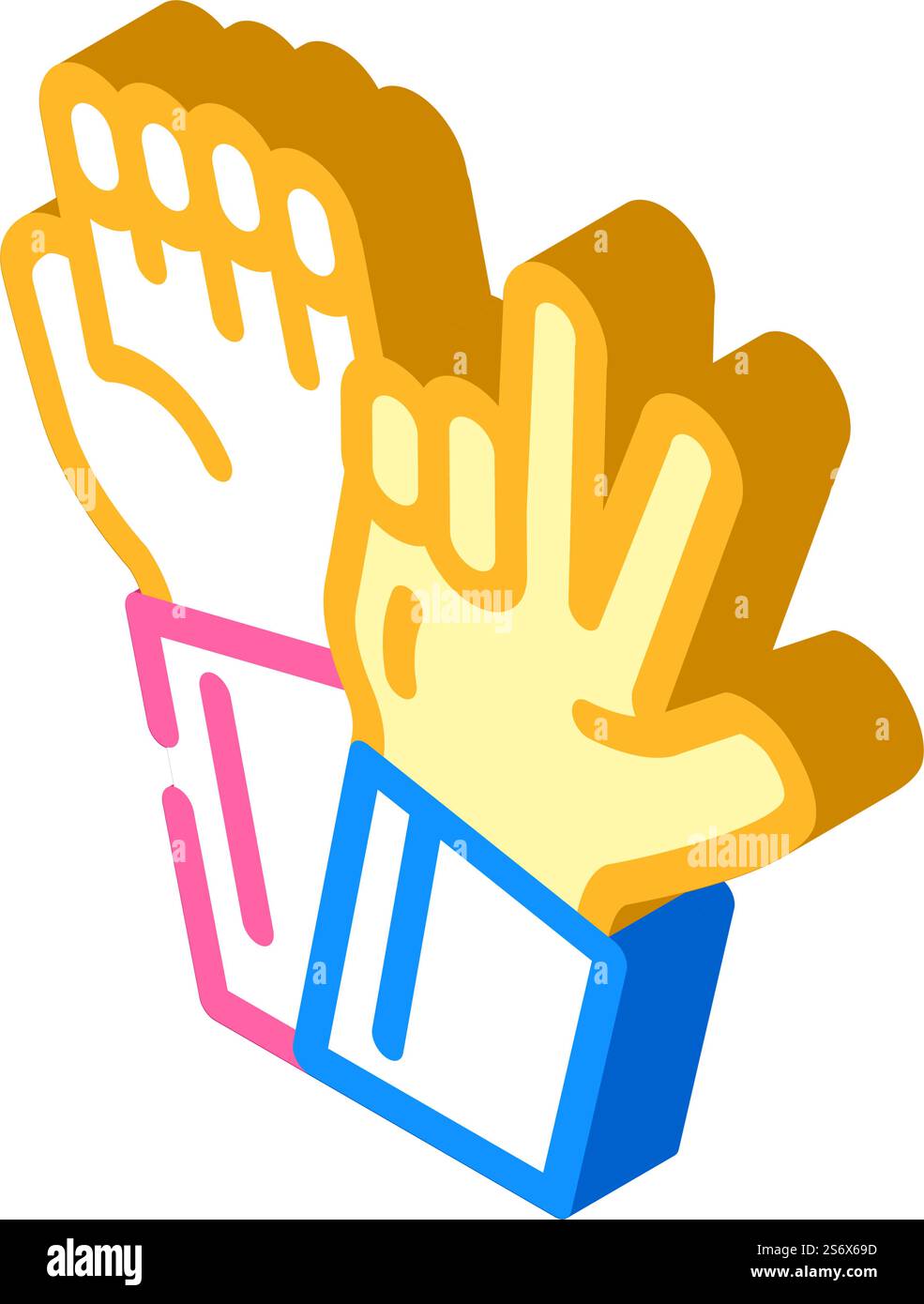 underwater sign language isometric icon vector. underwater sign ...