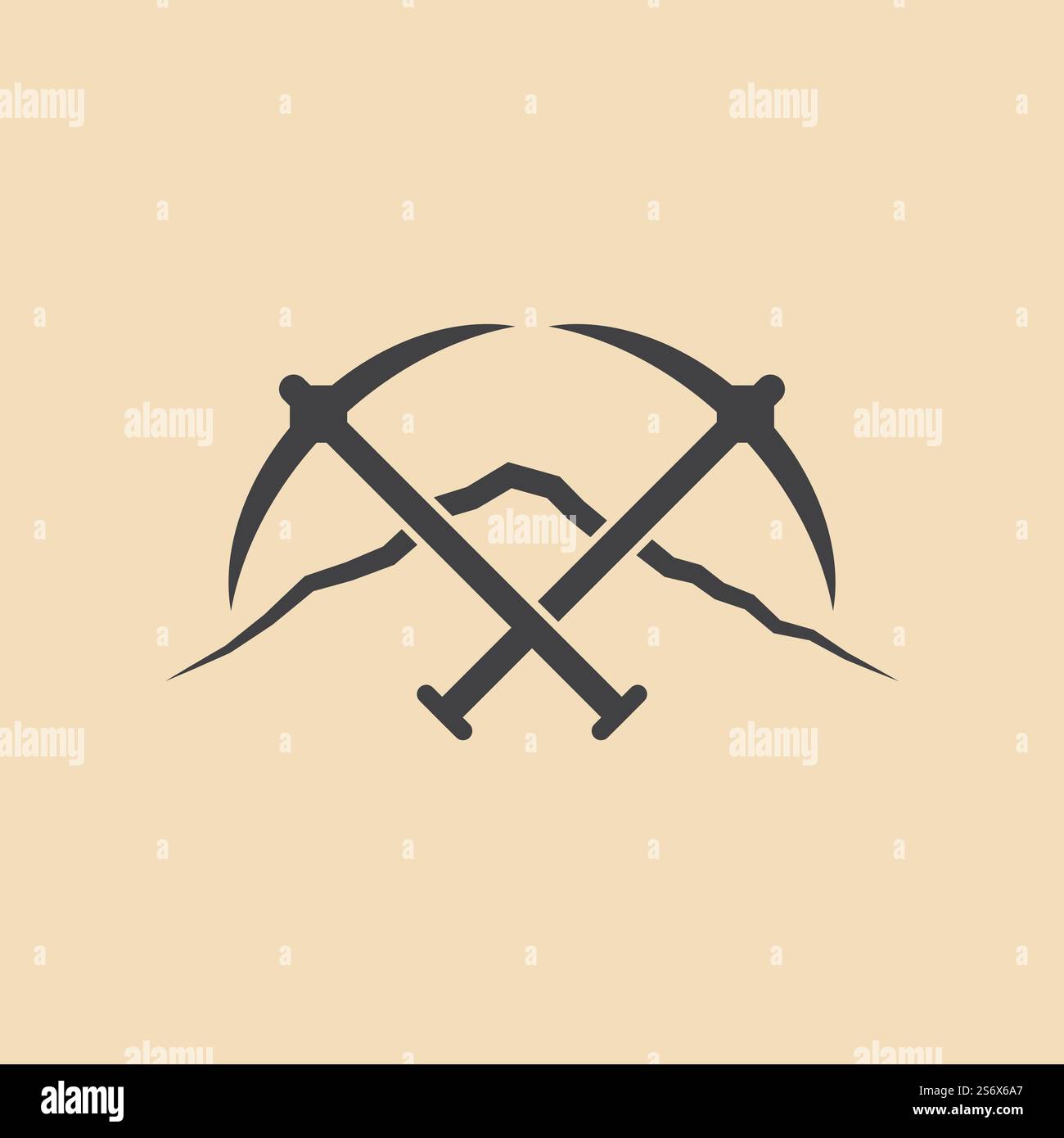 Climbing equipment icon set vector flat design template Stock Vector