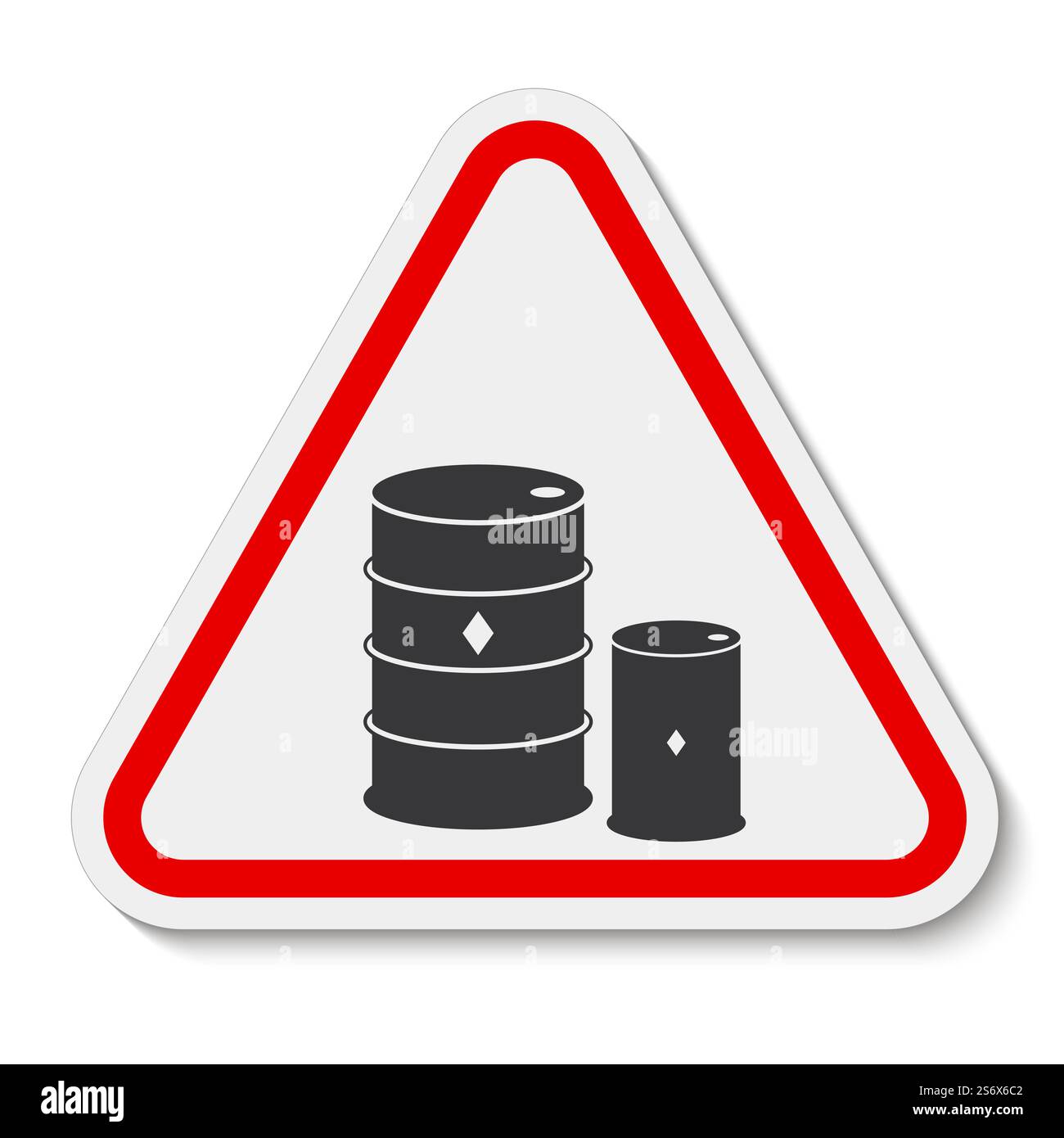 Chemical Drums Black Icon White Background Stock Vector