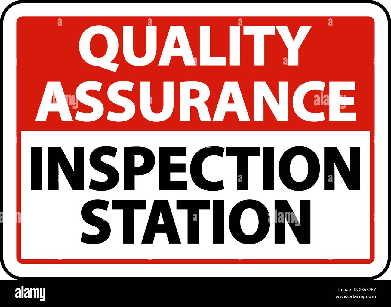 Clean Inspect Detect Sign Quality Assurance Inspection Station Sign Stock Vector Image & Art - Alamy