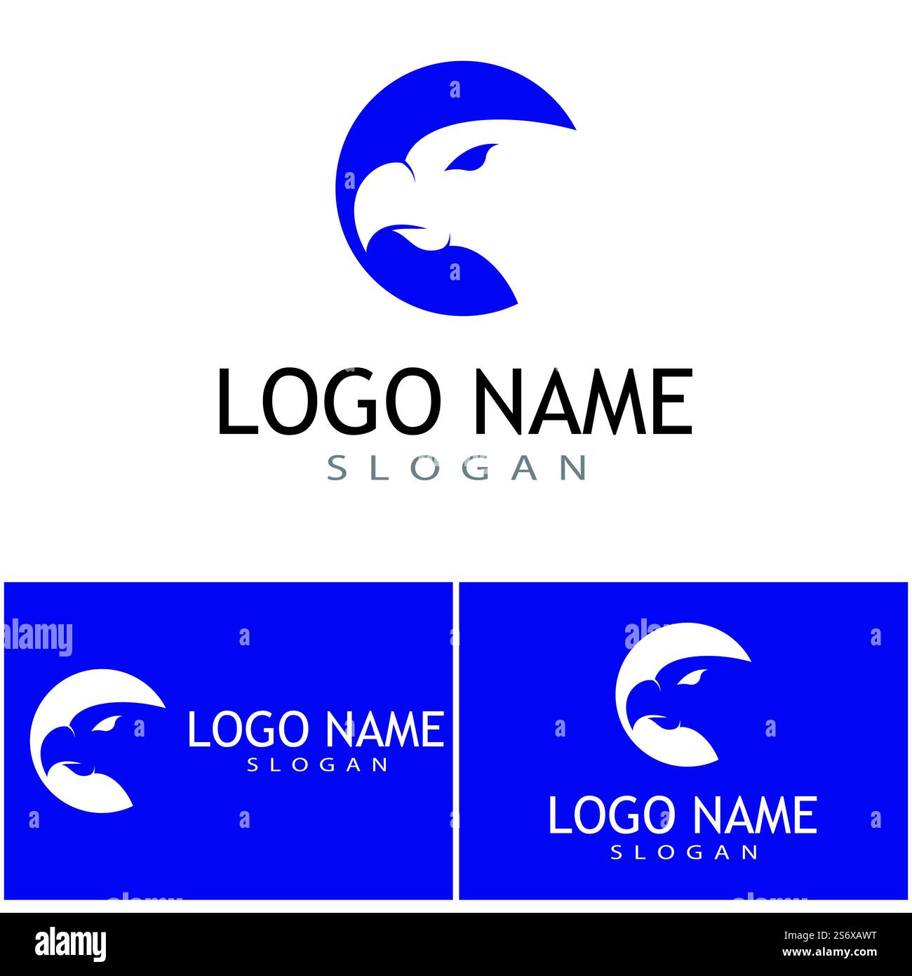 Falcon eagle birdWave Logo Template vector symbol Stock Vector