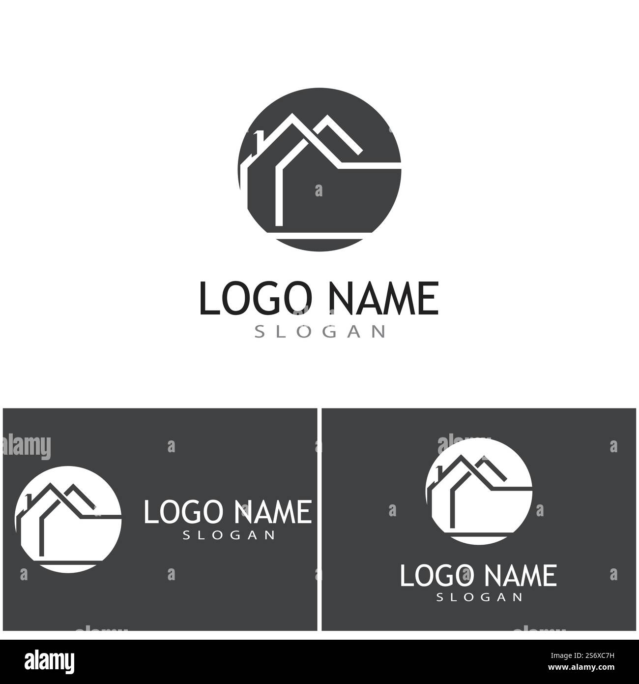 Property and Construction Logo design Stock Vector