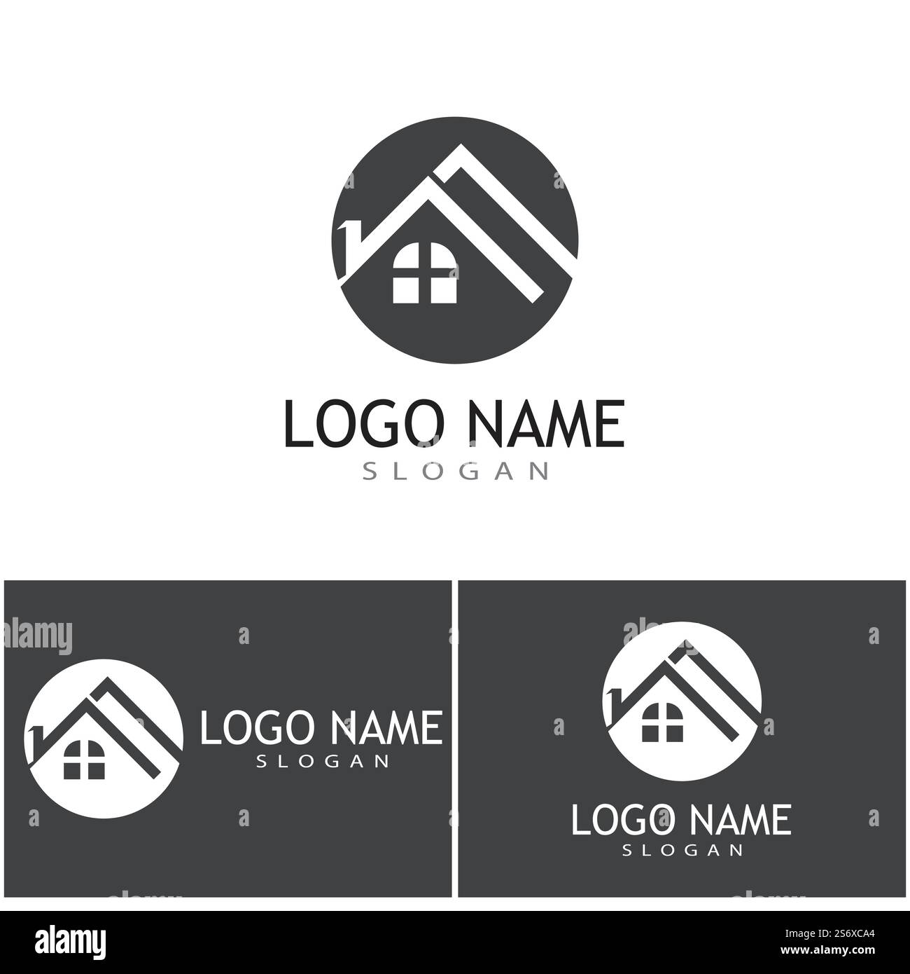 Property and Construction Logo design Stock Vector