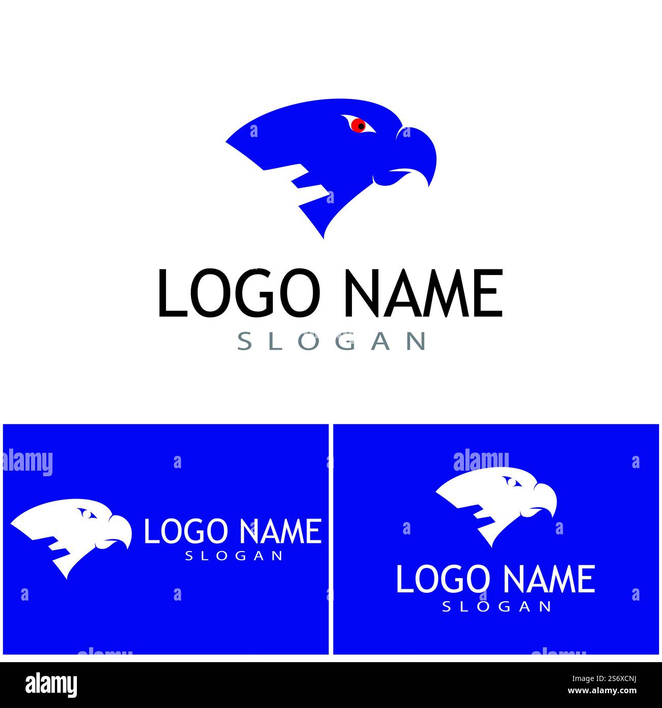 Falcon eagle birdWave Logo Template vector symbol Stock Vector