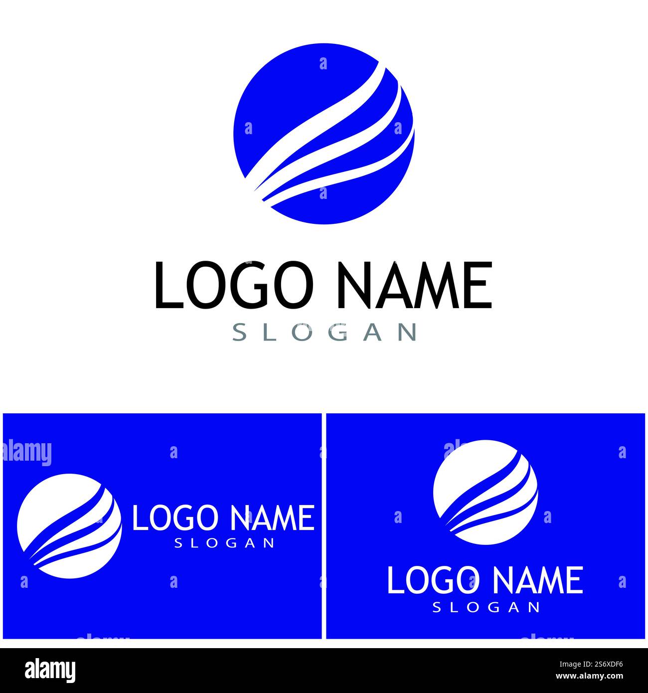Falcon eagle birdWave Logo Template vector symbol Stock Vector