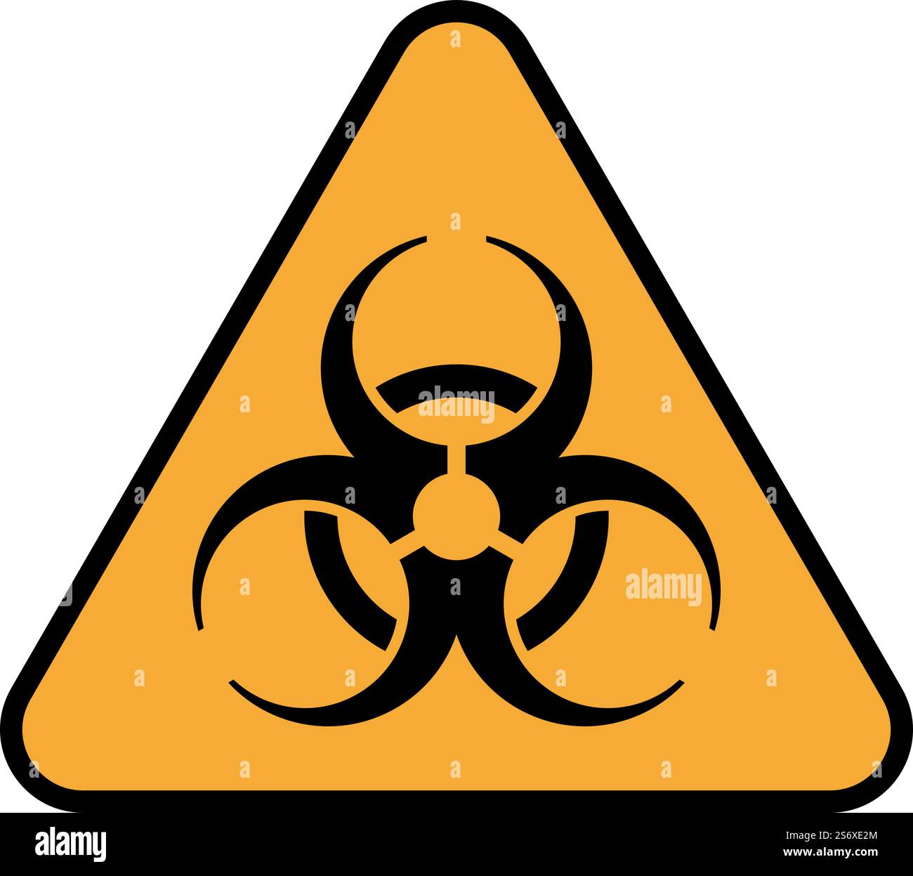Icon Of Biohazard. Editable Bold Outline With Color Fill Design. Vector ...