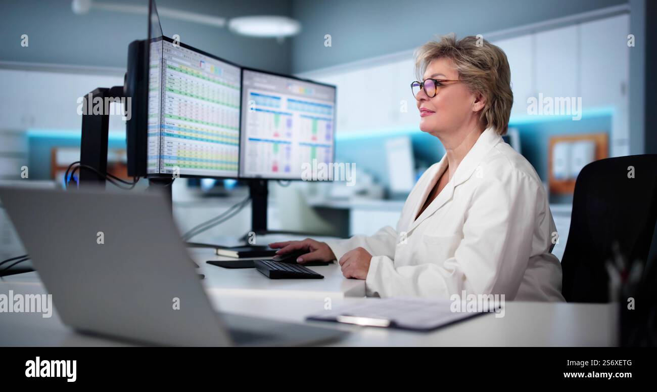 Medical Coding Bill And Billing Codes Spreadsheets Stock Photo