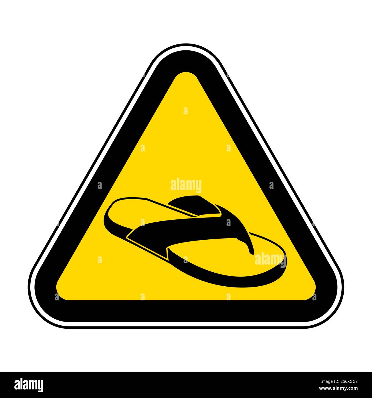 Do not No Open Toed Shoes Stock Vector