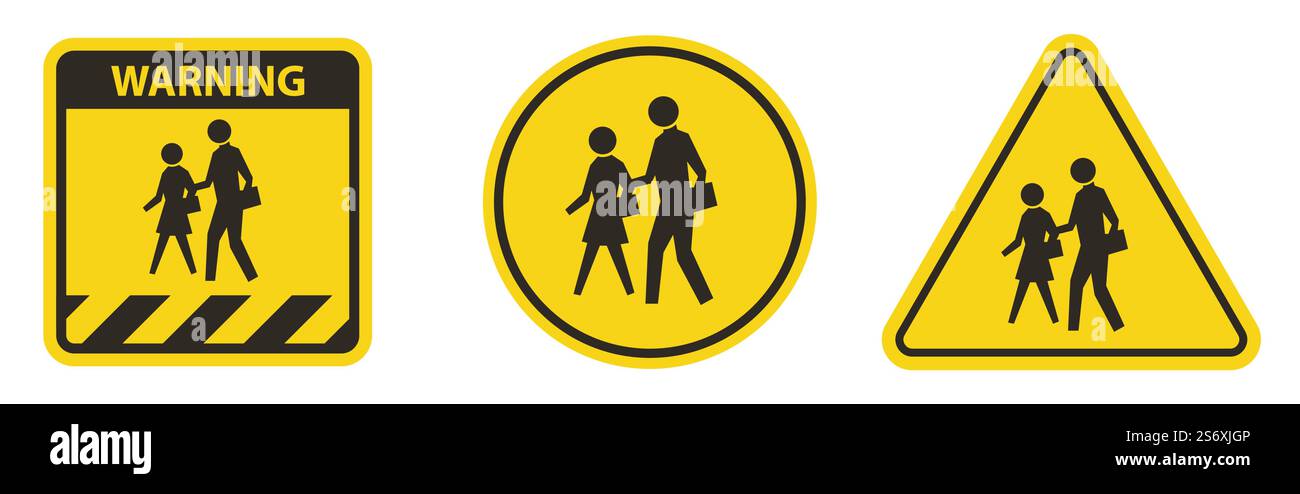 School Zone Symbol Sign Isolate on White Background,Vector Illustration Stock Vector