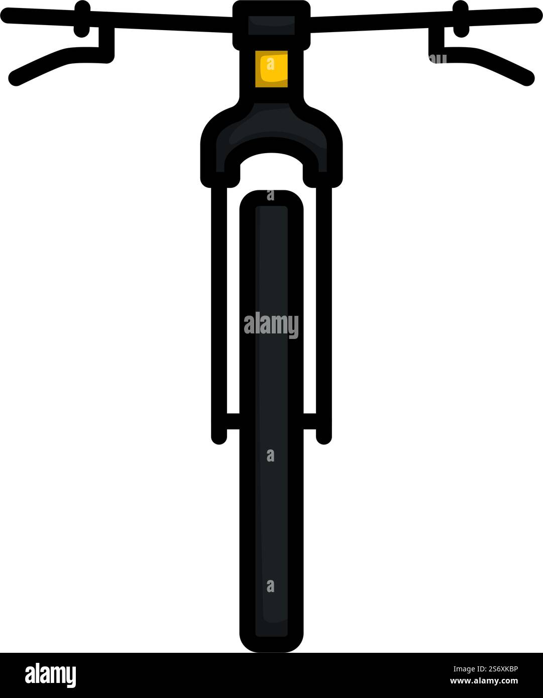 Bike Icon. Editable Bold Outline With Color Fill Design. Vector ...
