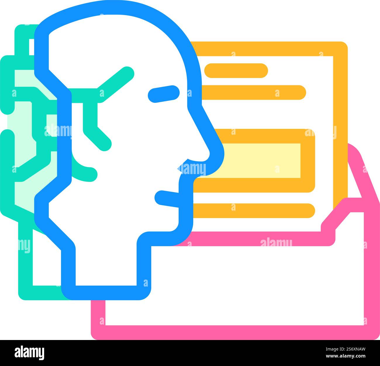 Ai customization color icon vector ai customization sign isolated