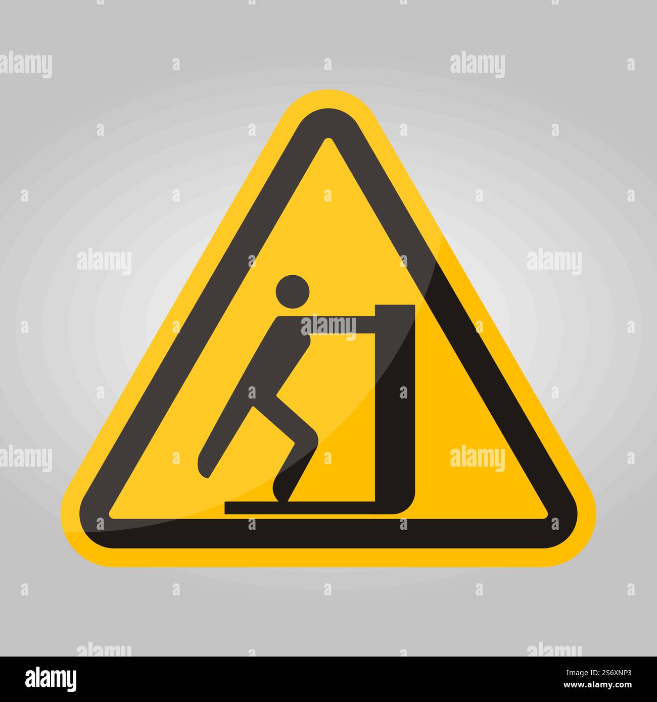 Symbol No Reaching label Stock Vector
