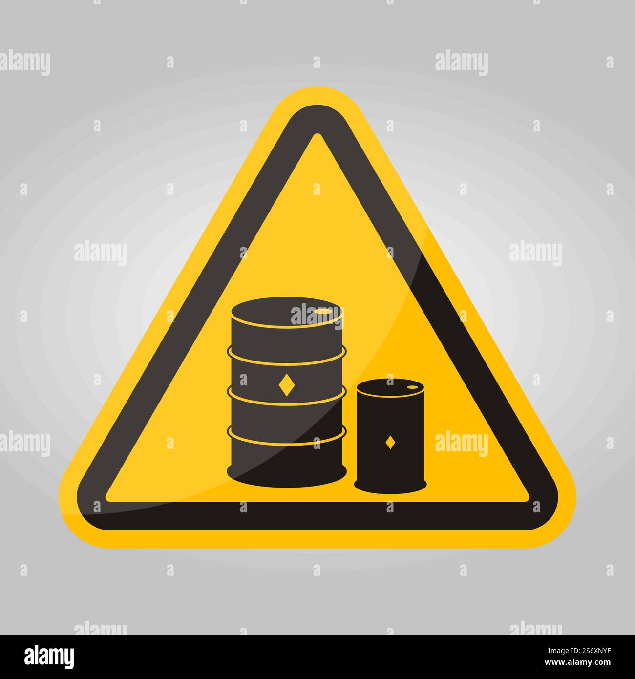 Chemical Drums Black Icon White Background Stock Vector