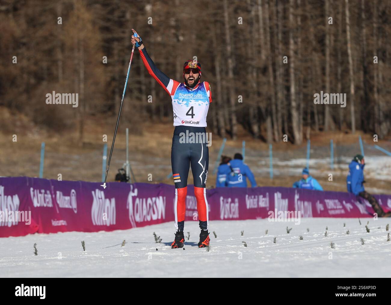 (250118) PRAGELATO, Jan. 18, 2025 (Xinhua) Garik Melkonyan of