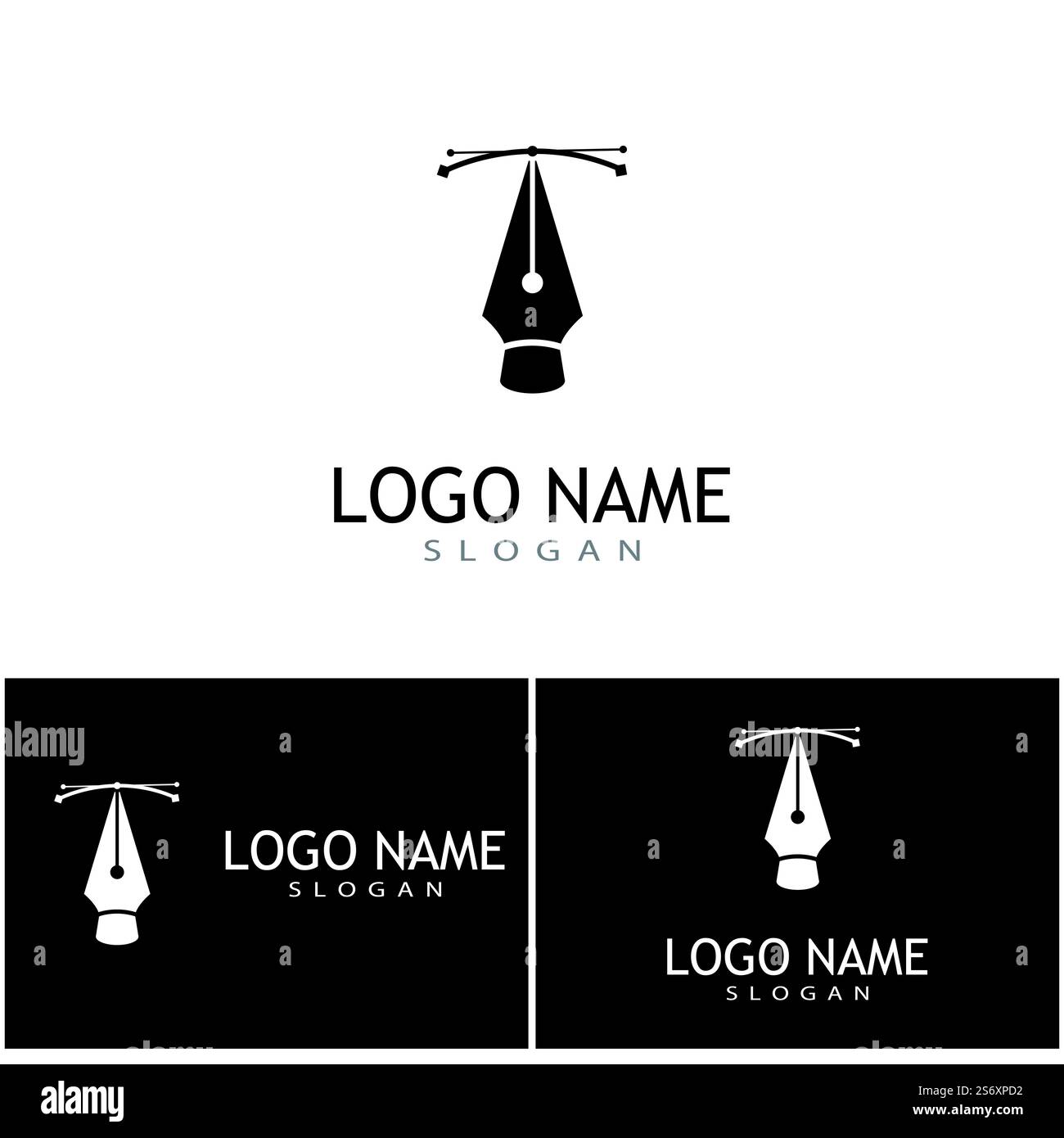 Pentool icon flat design vector illustration symbol Stock Vector