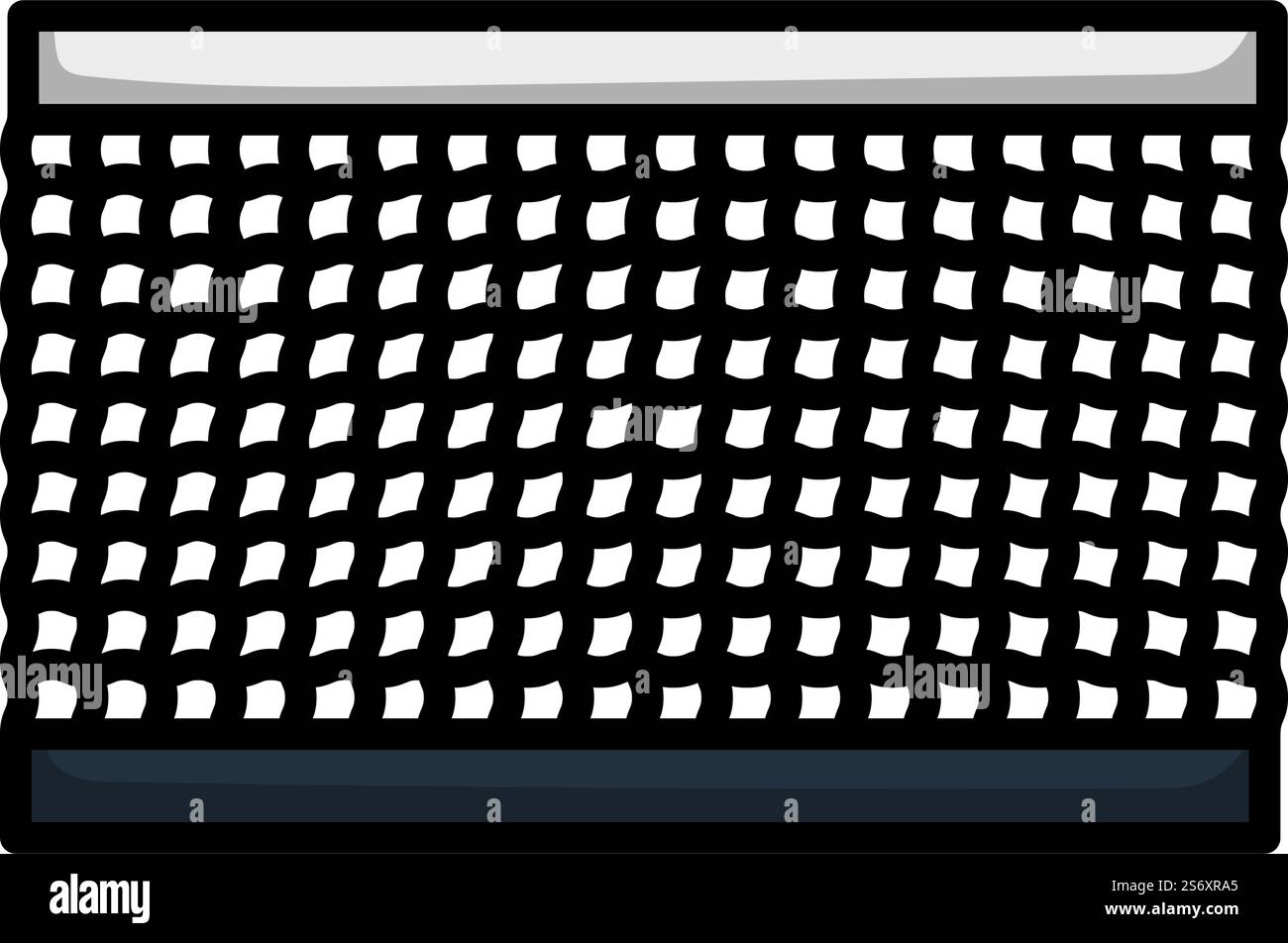 Tennis Net Icon. Editable Bold Outline With Color Fill Design. Vector ...
