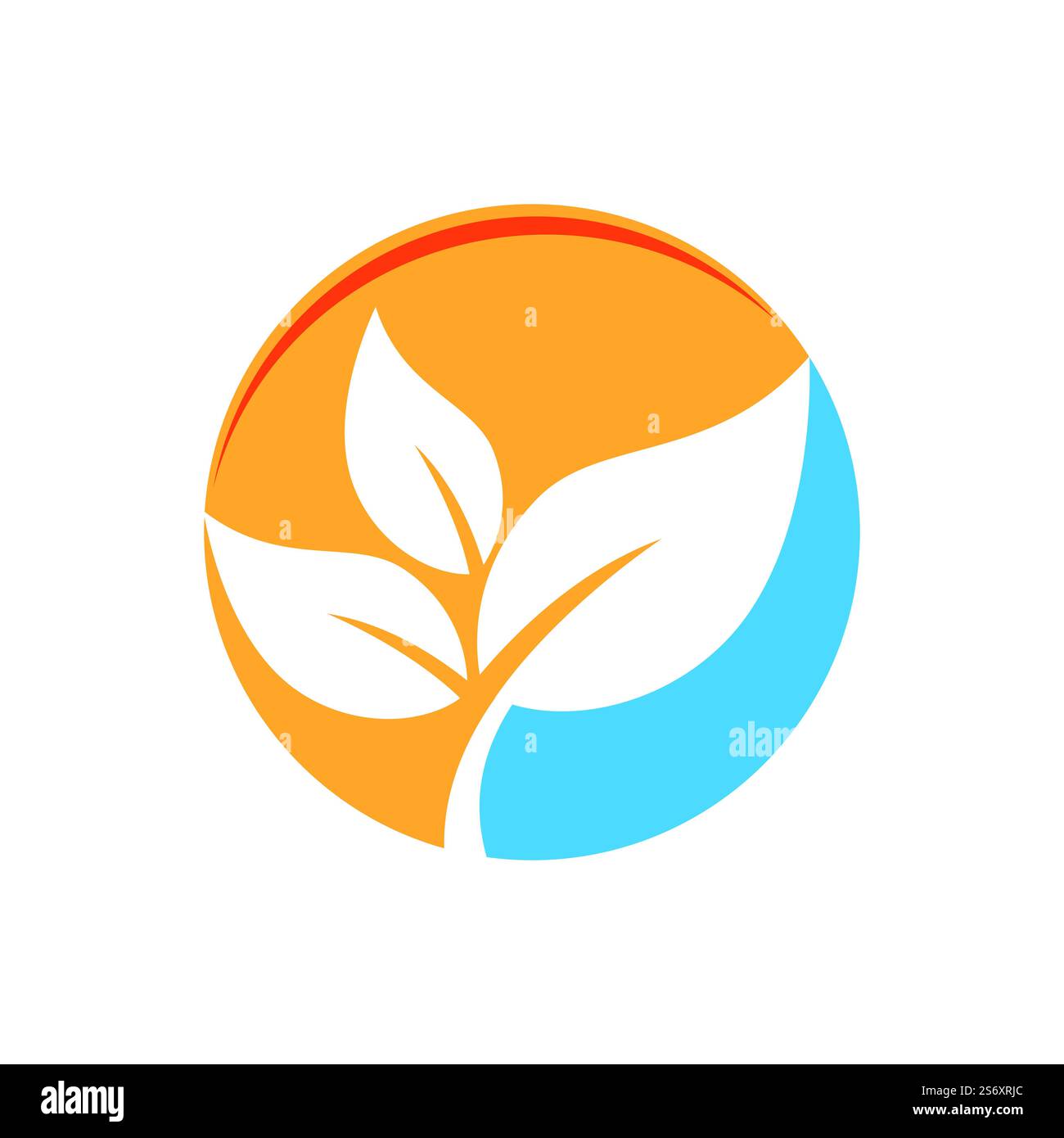 Green leaf illustration nature logo design Stock Vector Image & Art - Alamy