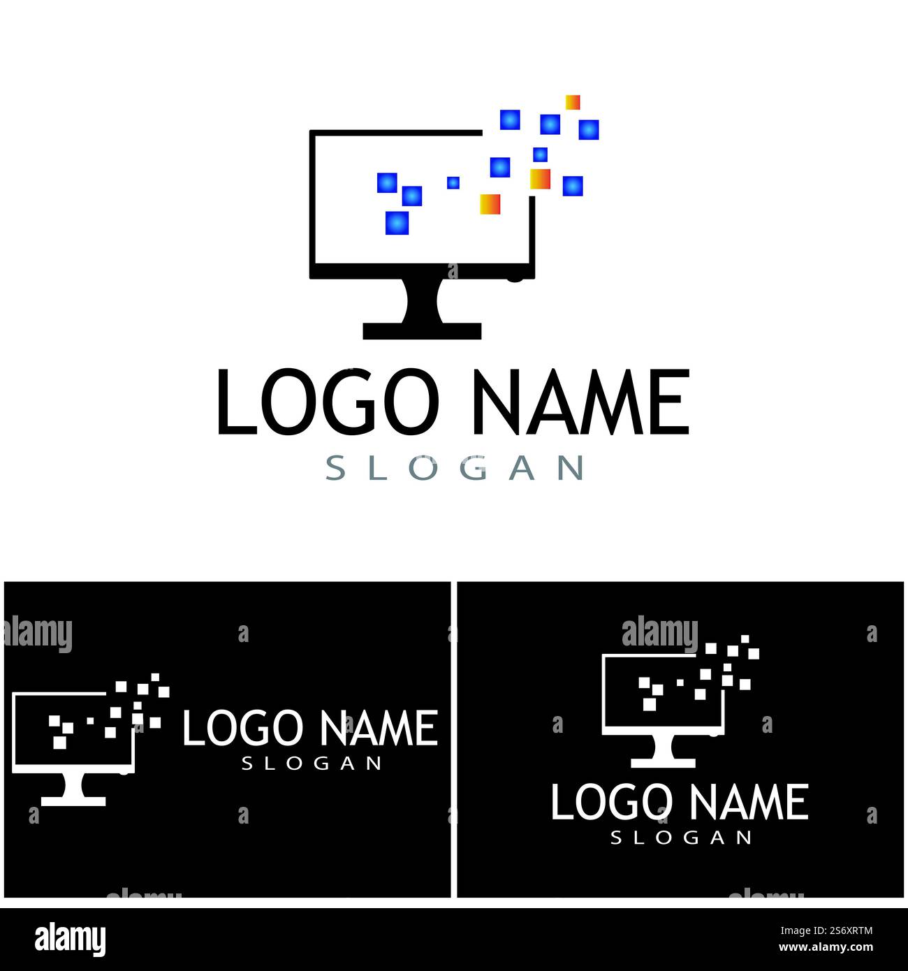 Technology logo template vector illustration Stock Vector Image & Art ...