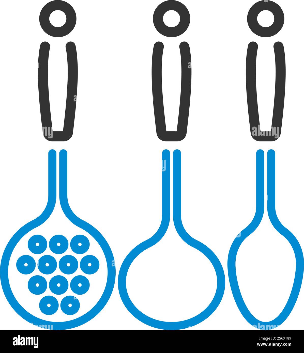 Ladle Set Icon. Editable Bold Outline With Color Fill Design. Vector ...