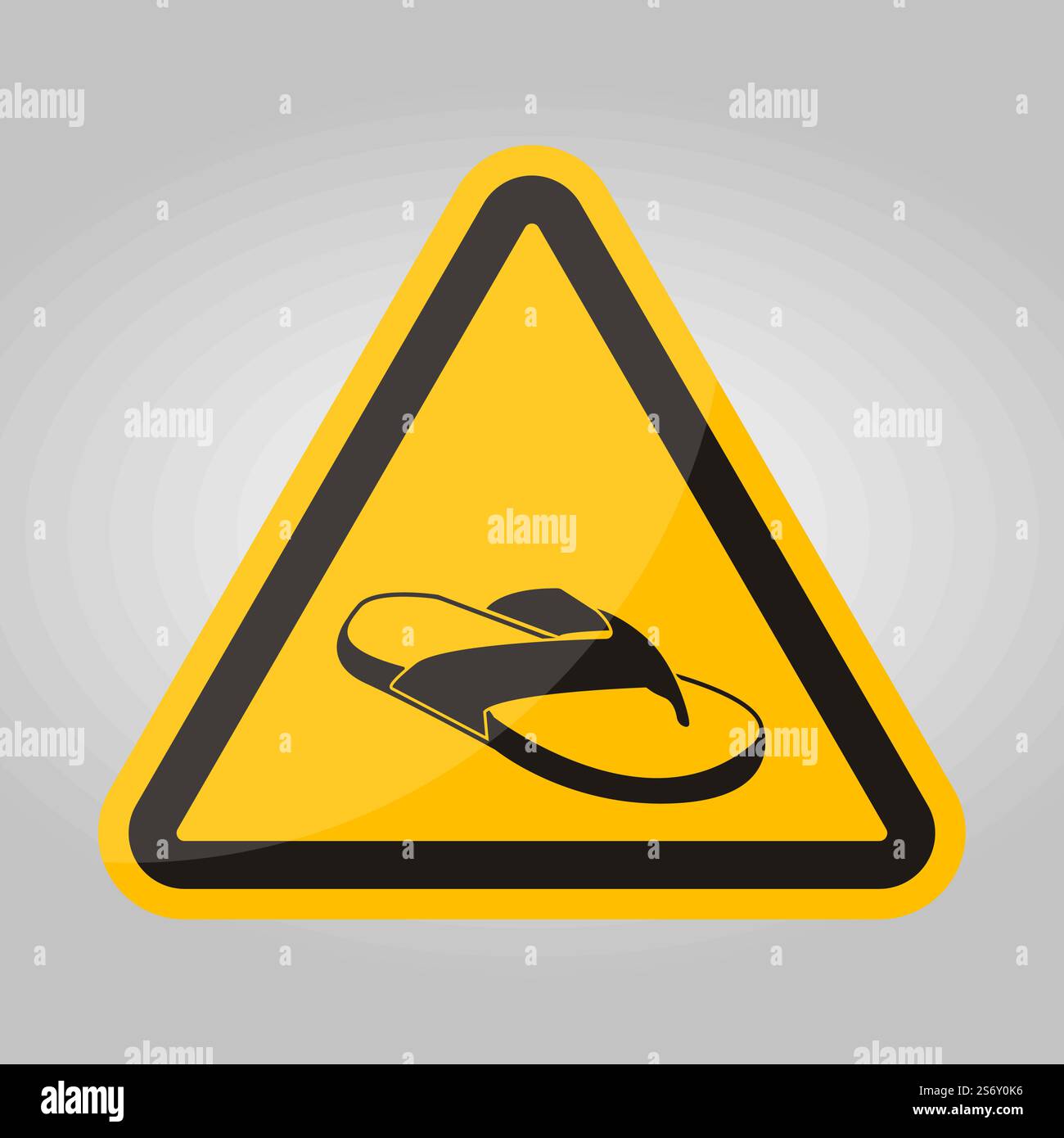 Do not No Open Toed Shoes Stock Vector