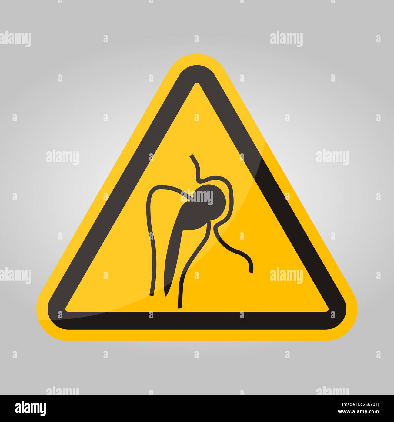 No Access For People With Metallic Implants Stock Vector