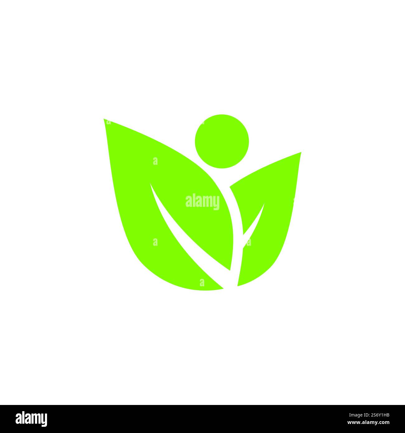 Green leaf illustration nature logo design Stock Vector Image & Art - Alamy