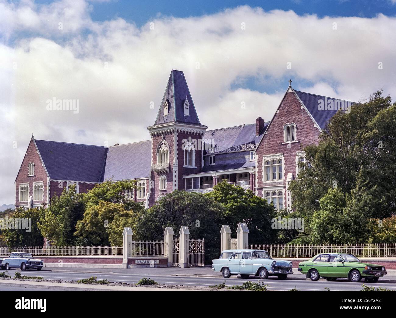 A 1981 historical image of Nazareth House and Chapel in Brougham Street ...