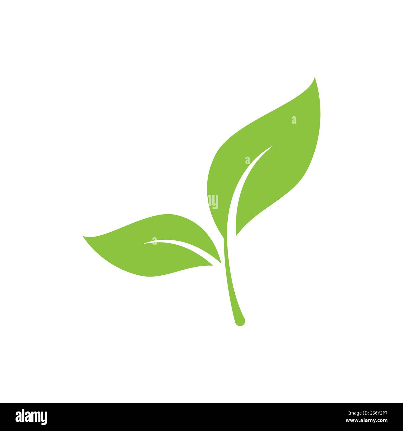 Green leaf illustration nature logo design Stock Vector Image & Art - Alamy