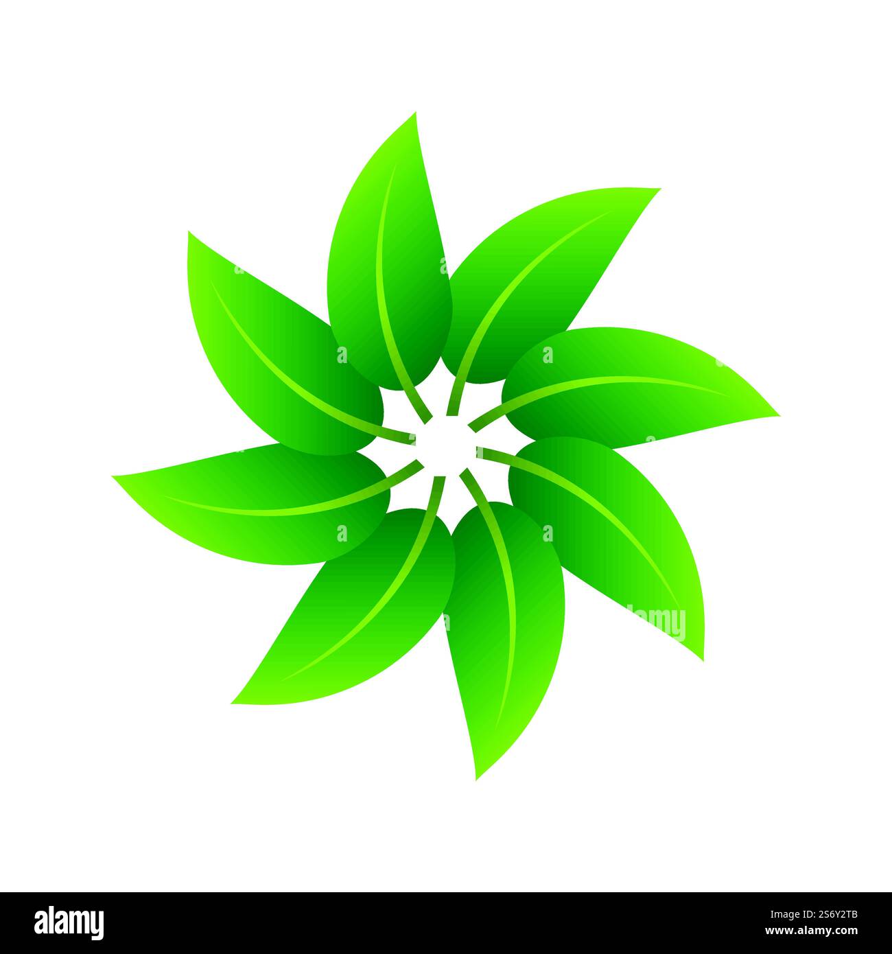 Green leaf illustration nature logo design Stock Vector Image & Art - Alamy