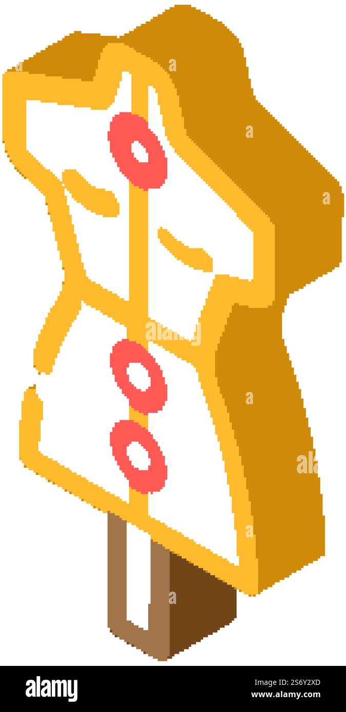 sewing mannequin isometric icon vector. sewing mannequin sign. isolated ...