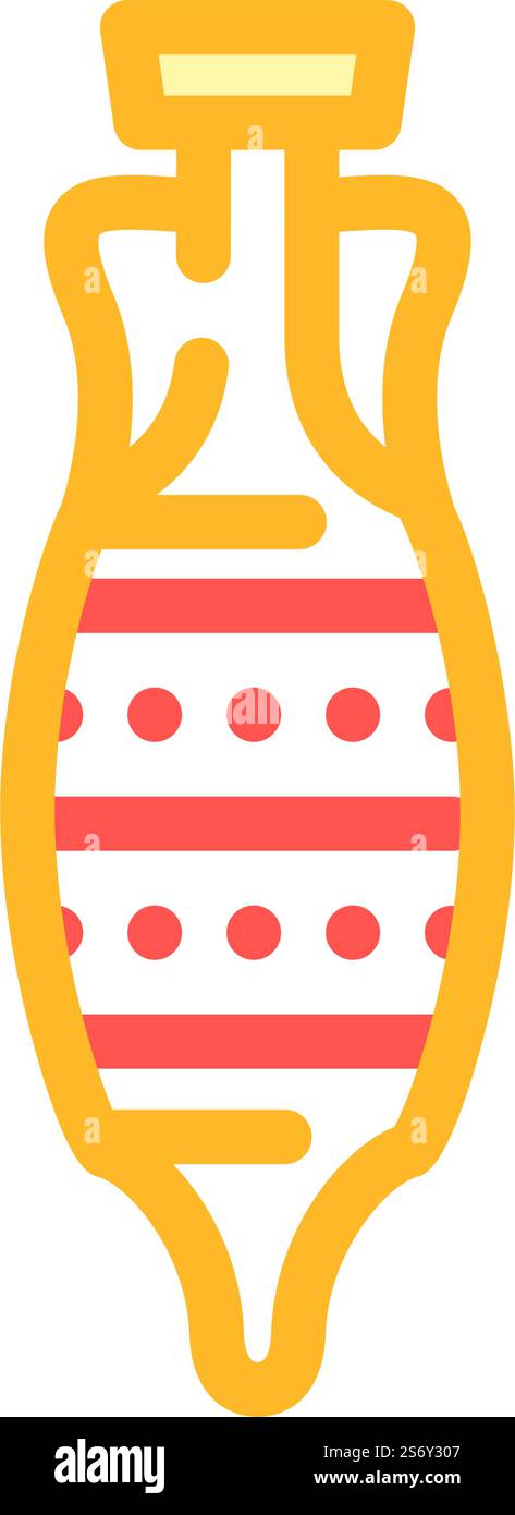 jar amphora color icon vector. jar amphora sign. isolated symbol ...